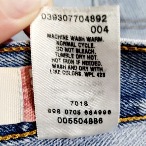 LEVI'S 550 Relaxed Fit Distressed Denim Jeans 100% Cotton Size 36x30 Unisex - Picture 12 of 12